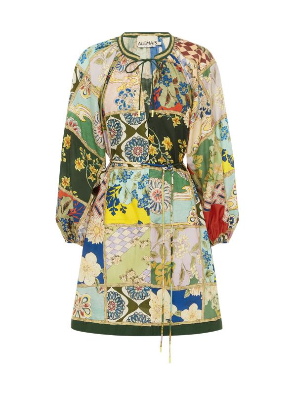 فستان بيانكا مرقع على شكل خيمة صغيرة