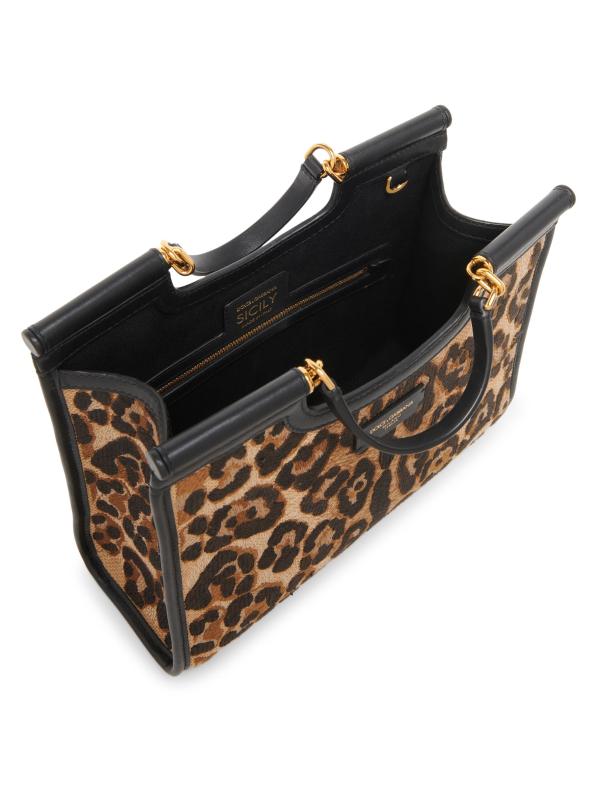 #3: حقيبة تسوق صغيرة بتصميم جلد الفهد من صقلية - نمر