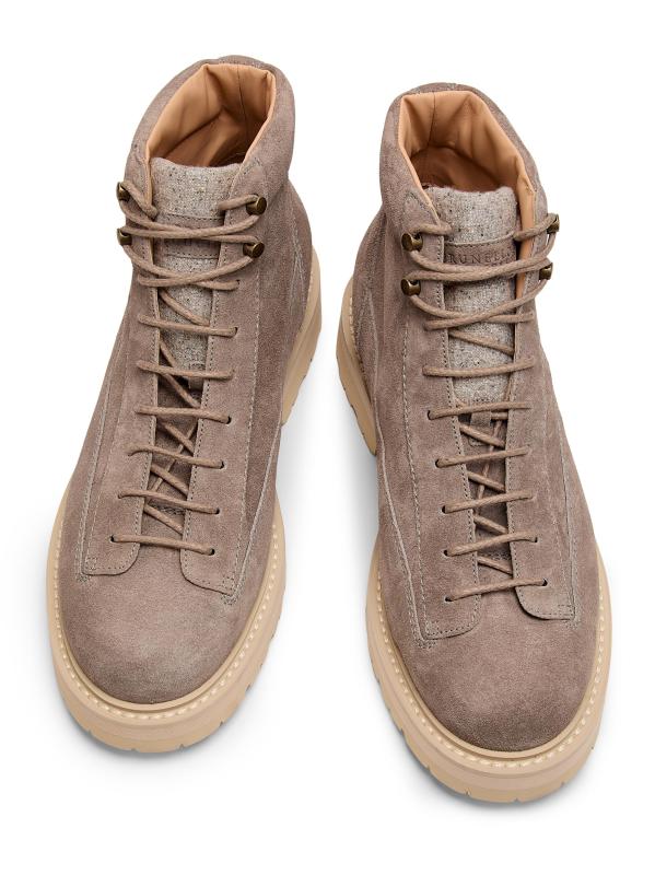 #4: أحذية من جلد الغزال - رمادي بني