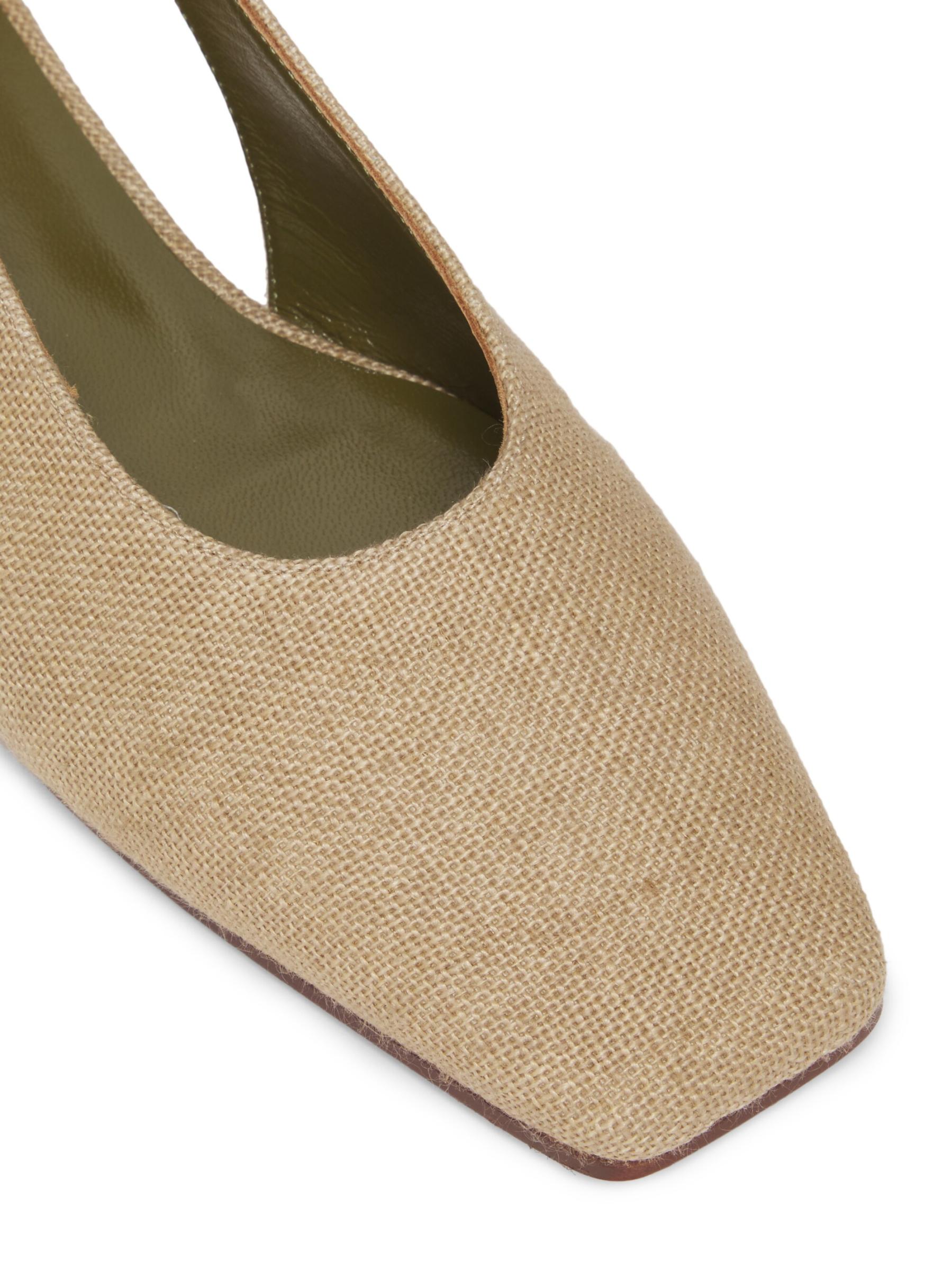 Shop Maria Luca - Augusta Fabric Slingback Flats | Saks