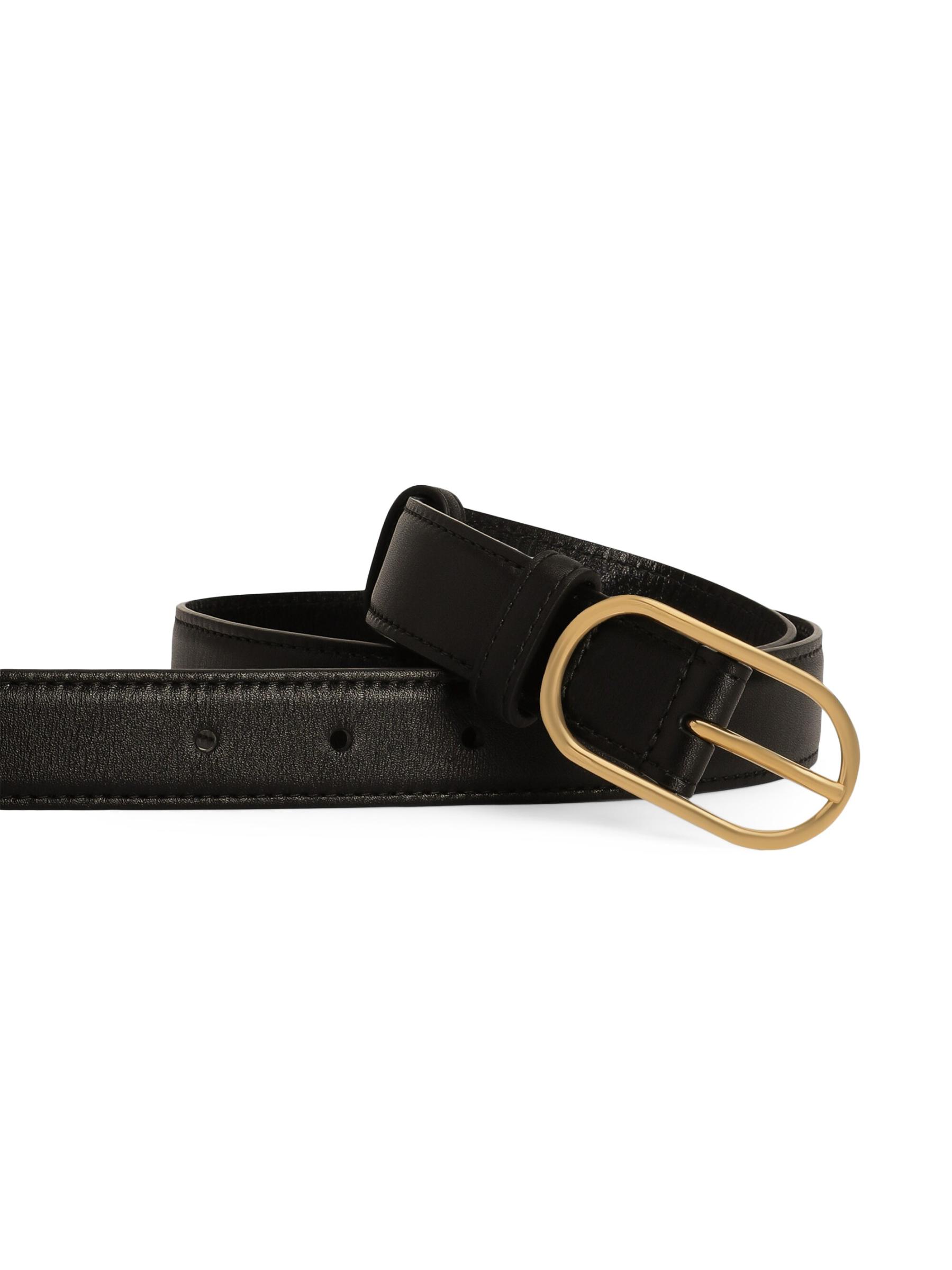 Shop DOLCE&GABBANA - DG Leather Belt | Saks Fifth Avenue