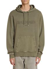 Balmain - エンブロイダリーロゴコットンパーカー をオンライン