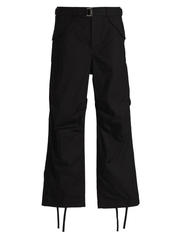 即完売品 sacai オックスフォードカーゴパンツ Sacai - コットン混オックスフォード・パンツ をオンライン購入