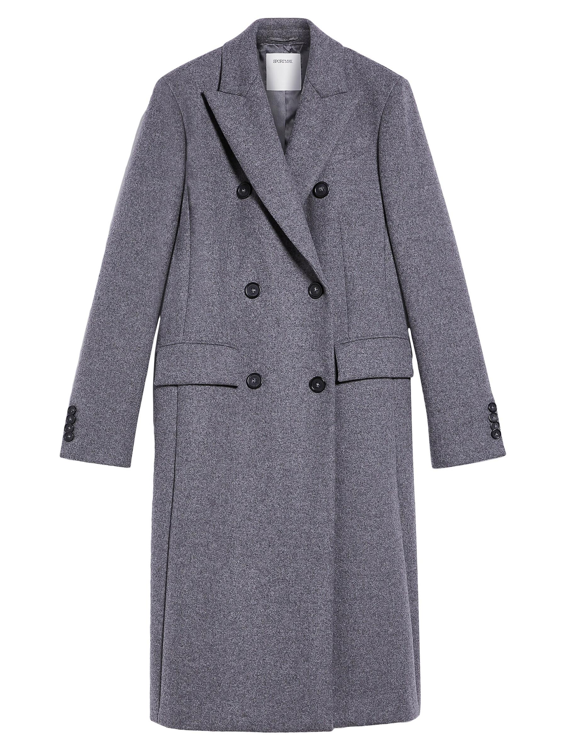【SPORTMAX】ウール＆カシミア コート Sportmax - ダブルブレスト・ウール＆カシミア・コート を