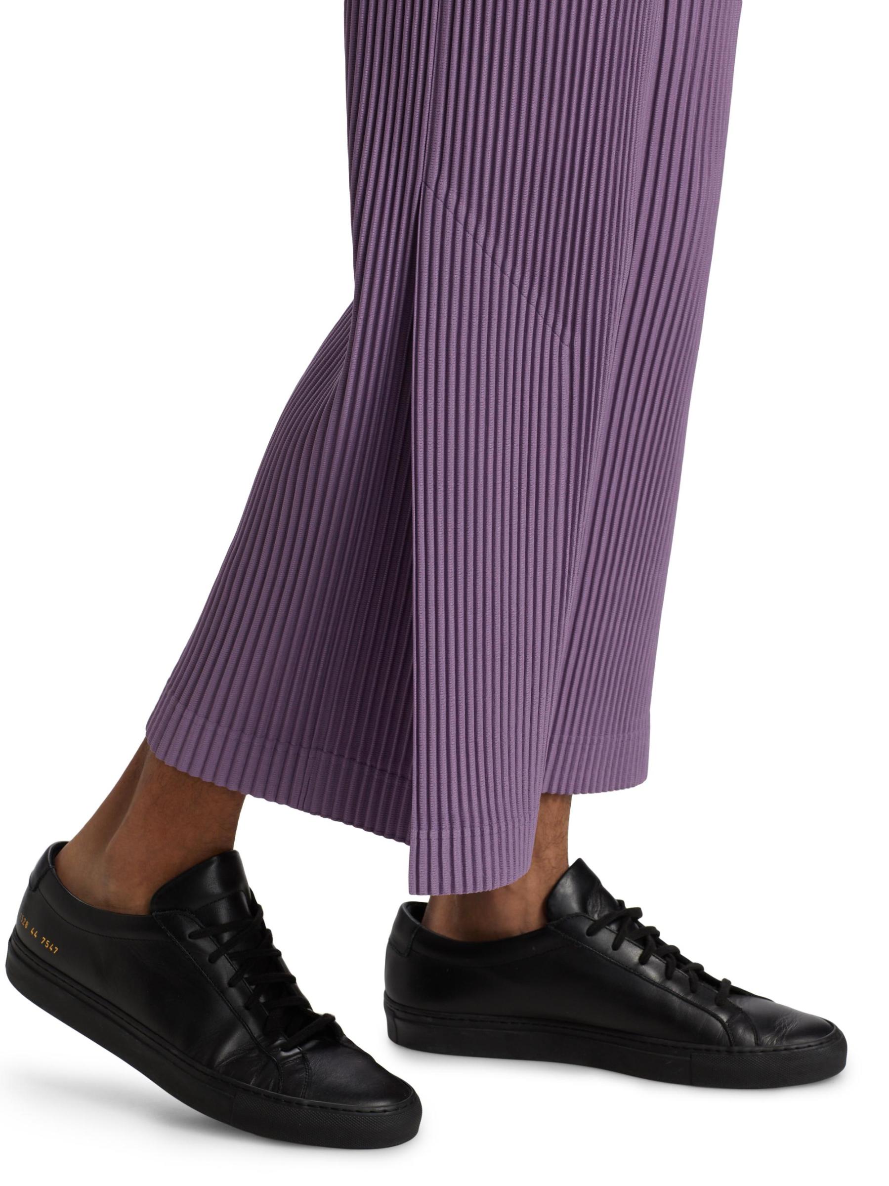 HOMME PLISSE パンツ　viola violet 2 Shop Homme Plissé Issey Miyake - MC April Flared Crop Pants