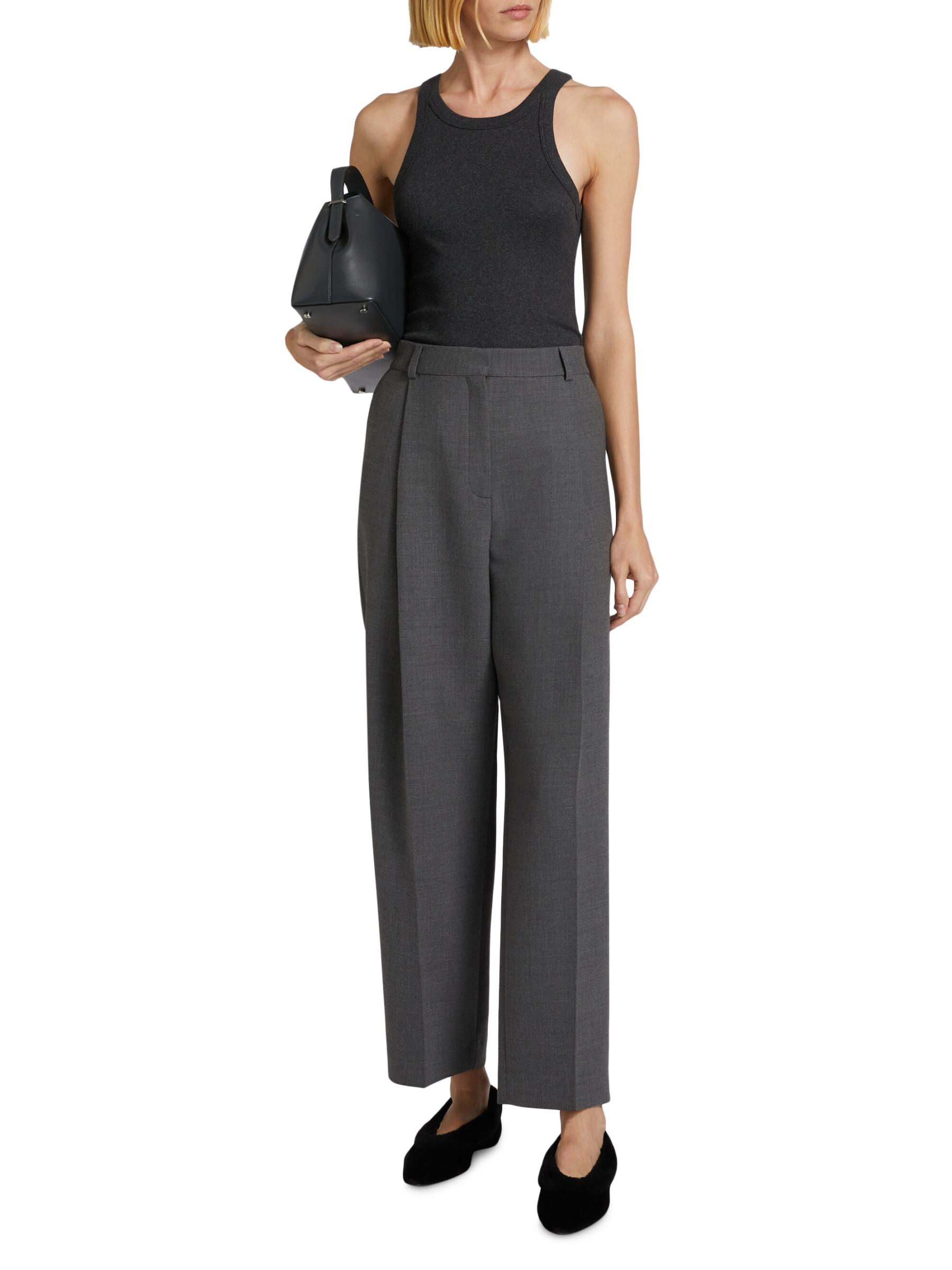 【Toteme】スーツ Trousers 送料関税込 Shop Totême - Pleated Straight Trousers | Saks Fifth Avenue