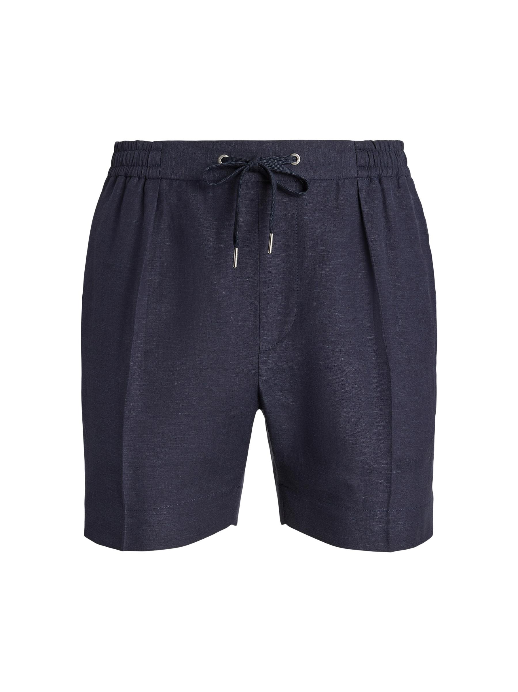 Lauren Ralph Lauren プリント リネン ドローコード ショーツ Ralph Lauren Purple Label - シルク＆リネン混ドローストリング