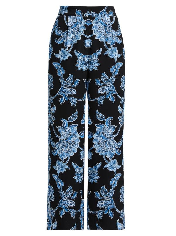 بنطال سكايلر فلورال بخصر متوسط