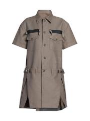 Shop Sacai - Wtaps Cotton Back Satin Dress | Saks Fifth