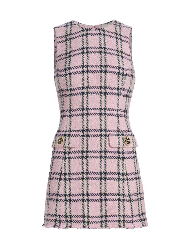 Posie Plaid Sleeveless Minidress