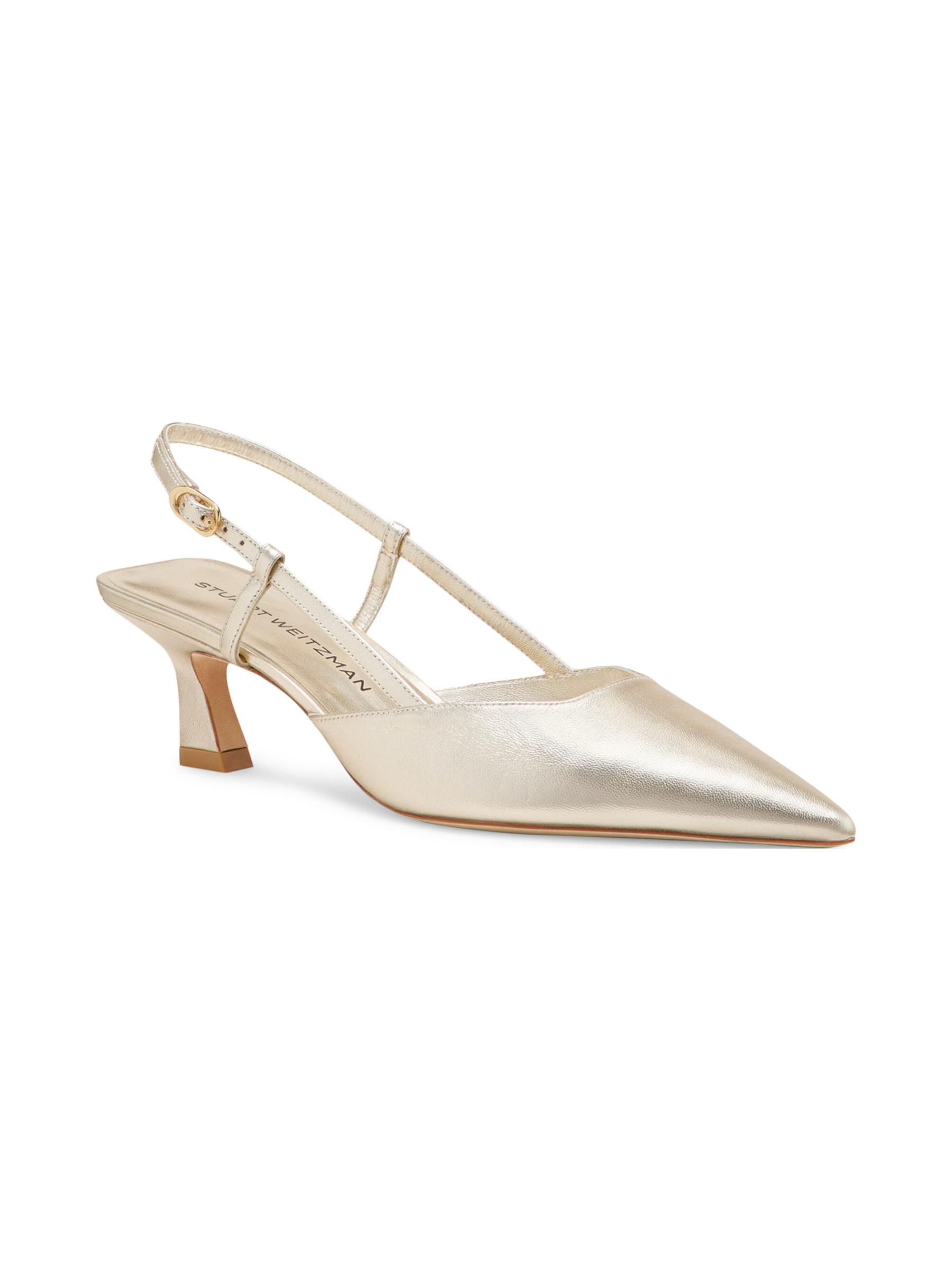 Shop Stuart Weitzman - Vinnie 50MM Metallic Leather
