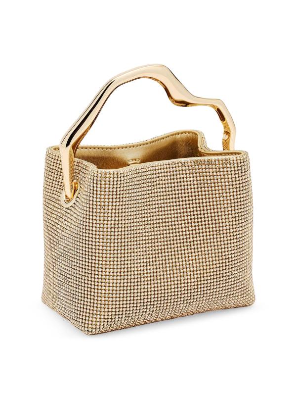 #3: حقيبة صغيرة بمقبض علوي من حجر الراين من Solene - الدولار الرملي