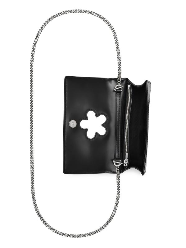 #2: حقيبة كروس بودي الجلدية الصغيرة Glam Mirror - أسود