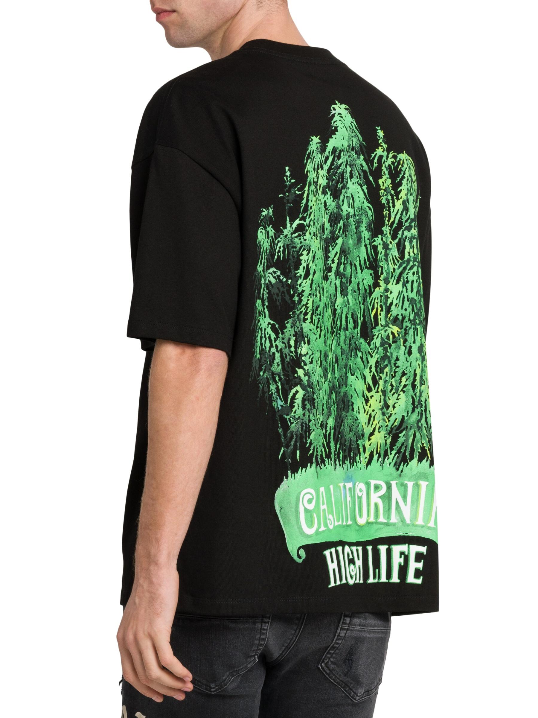 【AMIRI】関税込☆リーフオーバーサイズTシャツ ブラック Amiri - リーフ・コットン・オーバーサイズ・クルーネックT