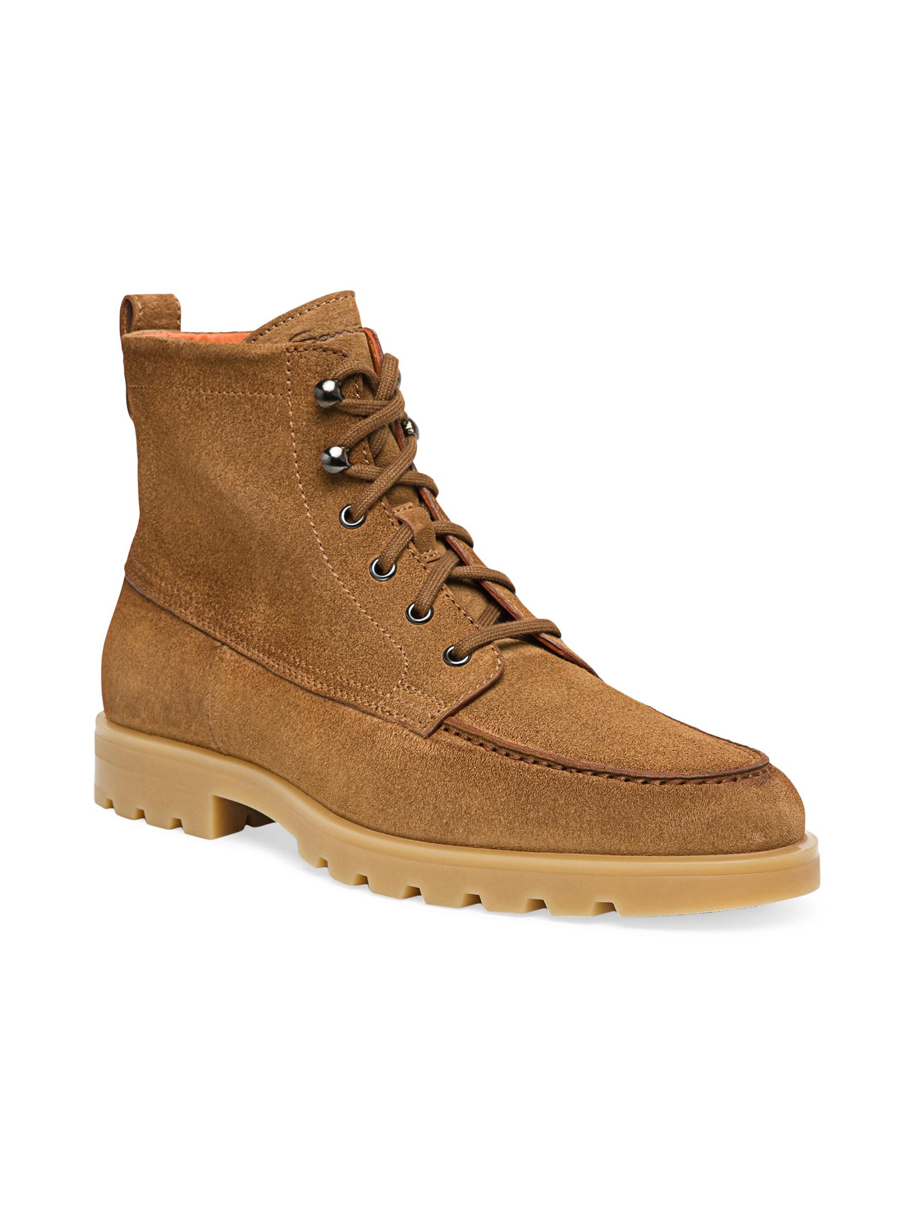 サントーニ　Santoni レースアップ　スエード Santoni - スエードレースアップブーツ をオンライン購入 | Saks