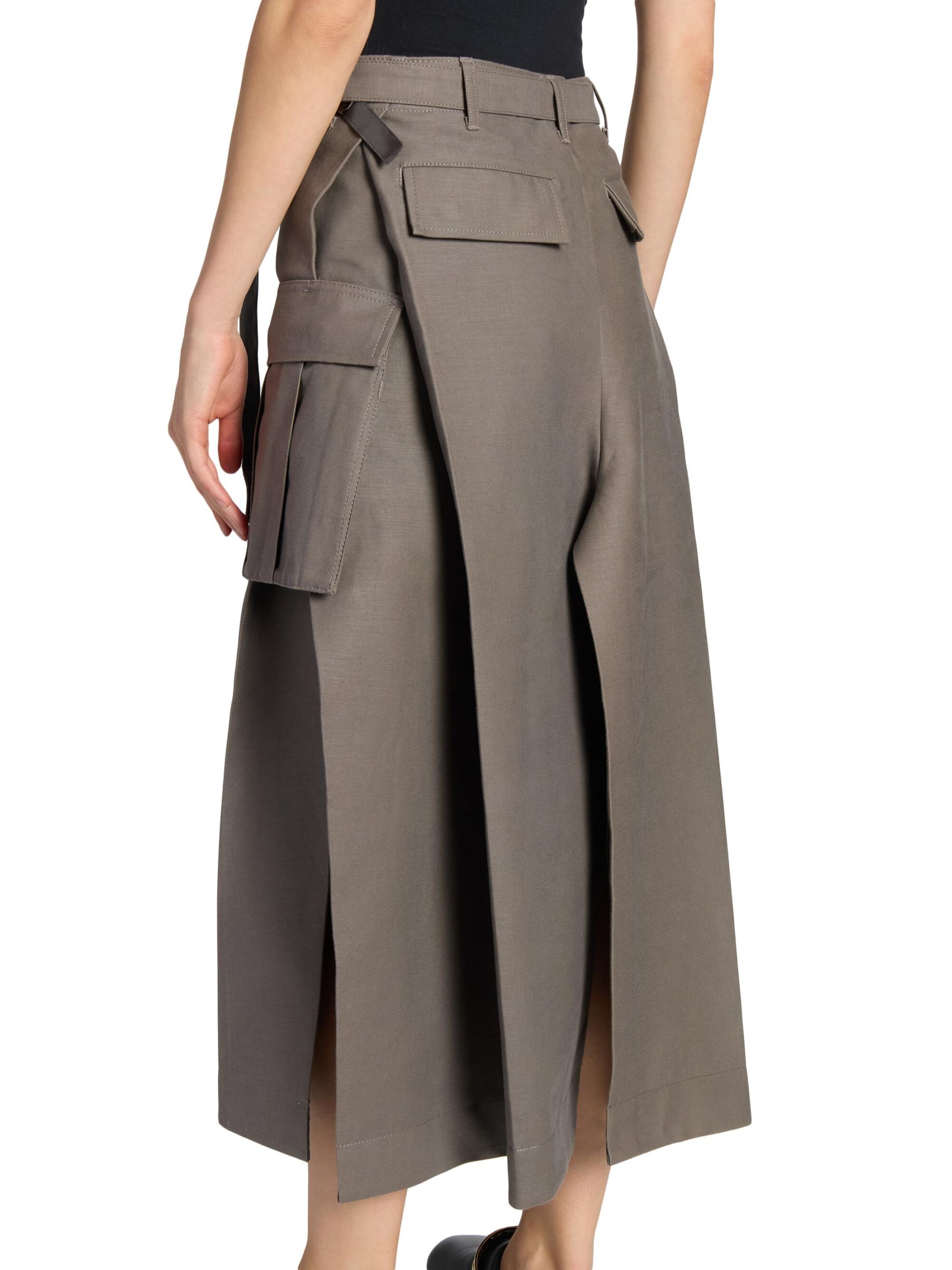 Shop Sacai - Wtaps Cotton Back Satin Skirt | Saks Fifth