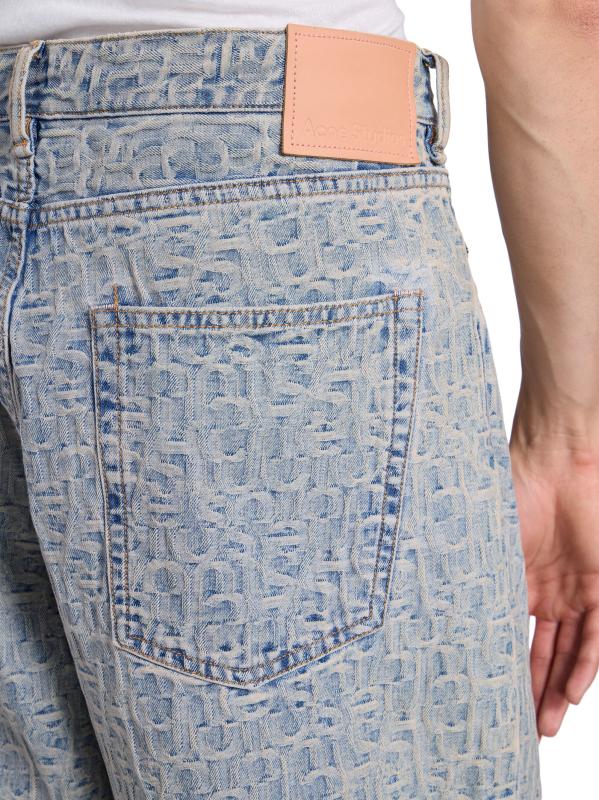★関税込★Acne Studios ダメージ加工 1981 モノグラム ジーンズ Acne Studios - 1981 モノグラム・ファイブポケット・ジーンズ