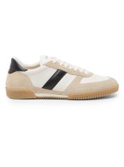 Shop Tom Ford - Terence Striped Leather Low-Top Sneakers