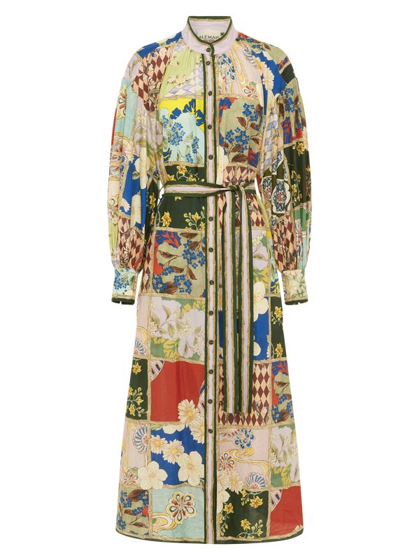 قميص بيانكا مرقع بحزام