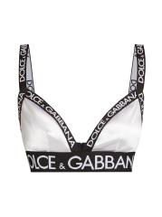【関税＆送料込み】Dolce & Gabbana Semi-Transparent Bra Lace bra with logo Dolce & Gabbana - SchaferandweinerShops