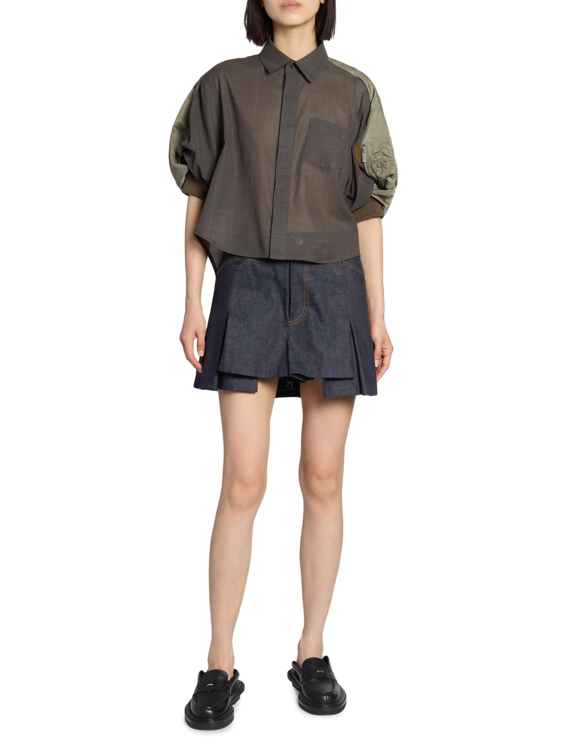 Sacai - ハイツイストボイル＆ナイロンツイルシャツ を