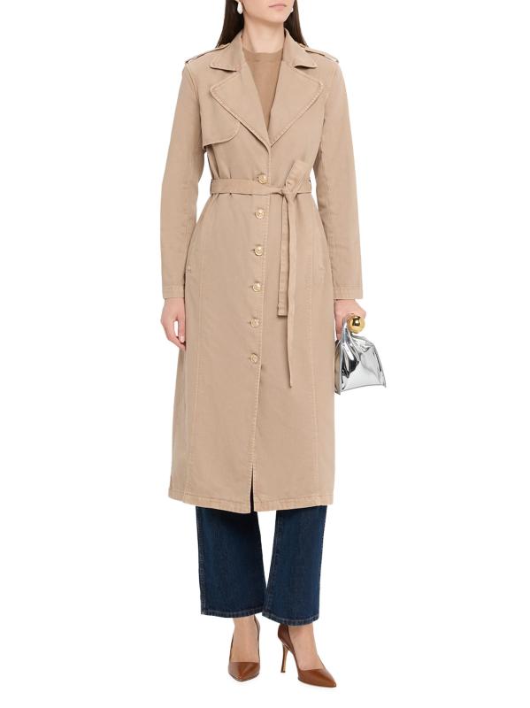 #2: معطف المطر Zavia من الدنيم - بيج