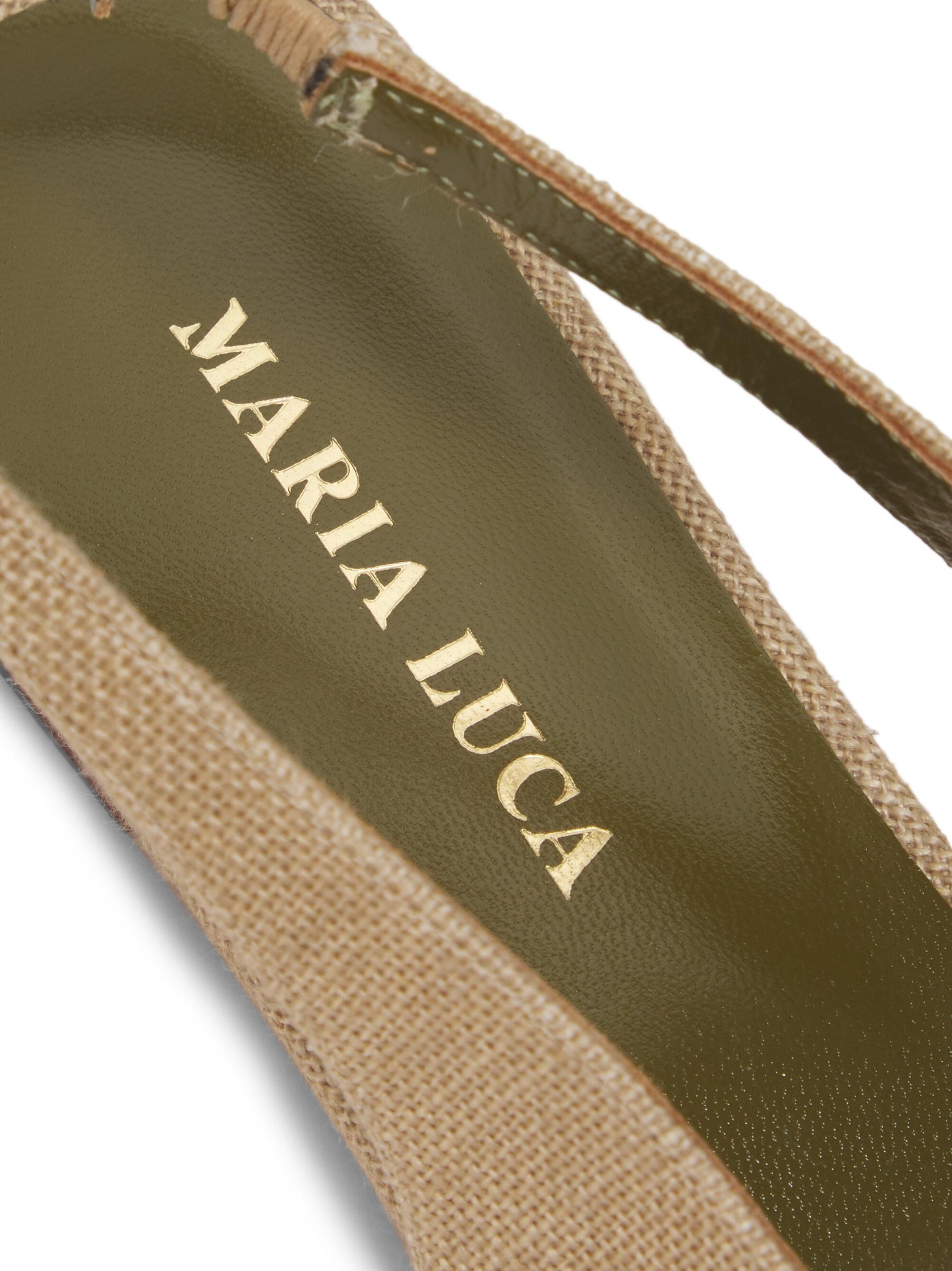 Shop Maria Luca - Augusta Fabric Slingback Flats | Saks