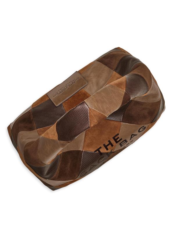 #5: حقيبة الأكياس المرقعة المصنوعة من الجلد المدبوغ - براون مالتي