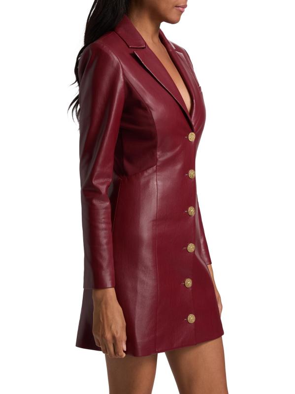 #3: فستان قصير من الجلد الصناعي من Michelle - أوكسبلود