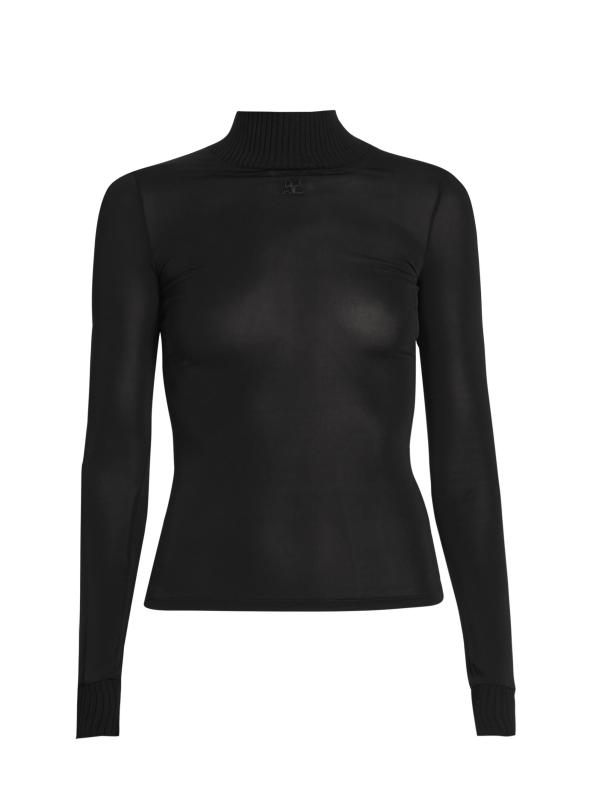 بلوزة ريديشن 2 سكين شير بياقة عالية