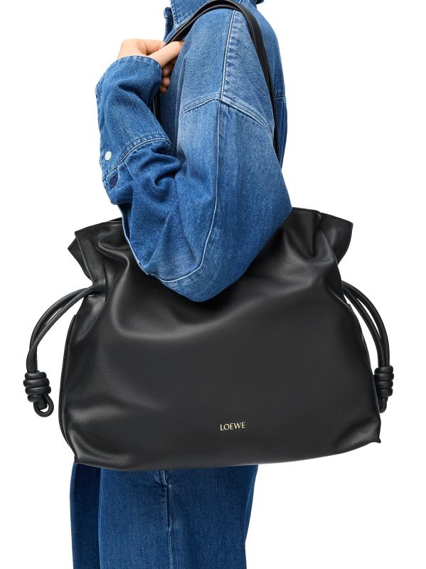 Loewe - フラメンコ・ラージ・レザー・ショルダーバッグ を
