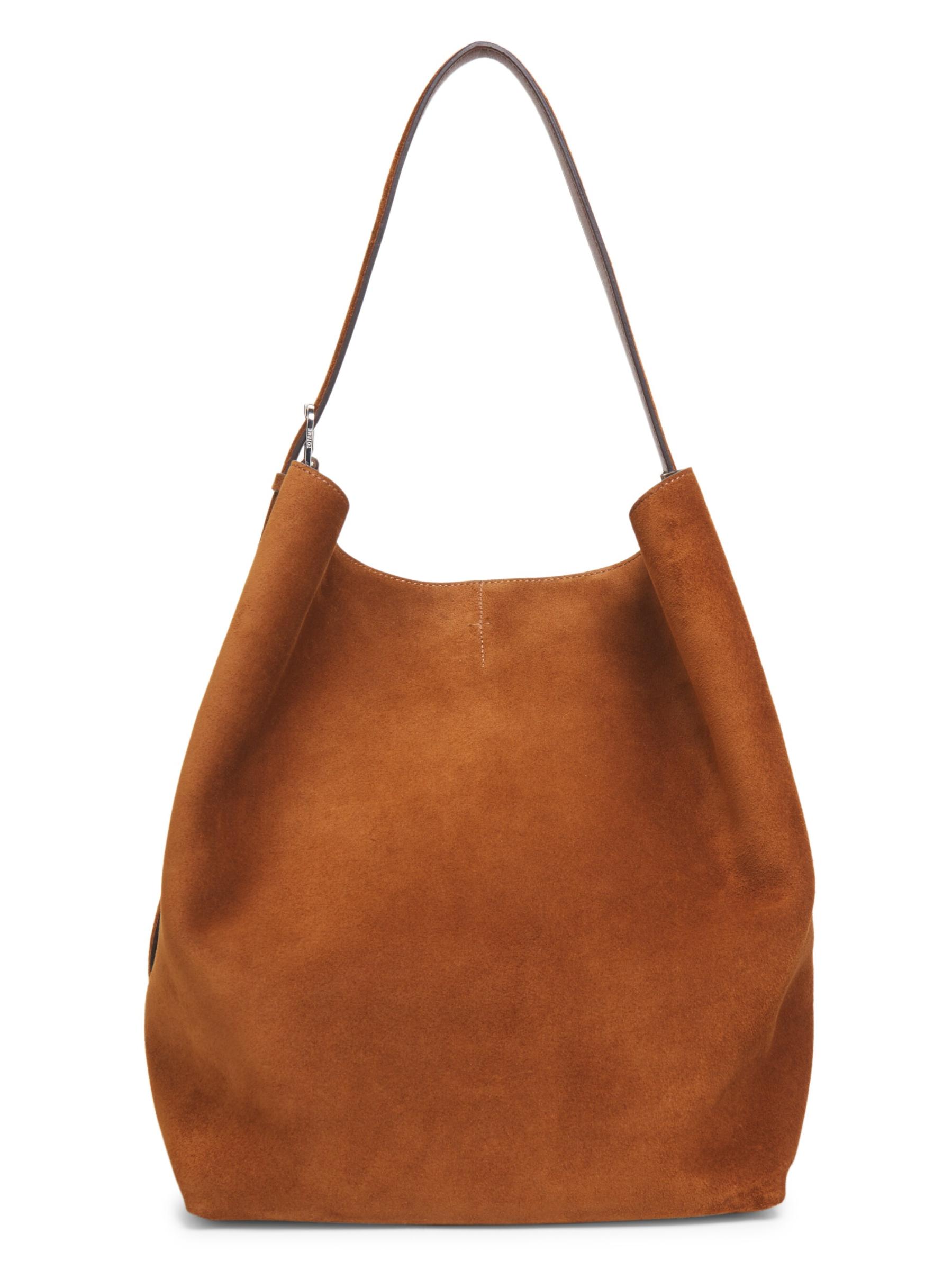 関税送料込【TOTEME】ベルト付きスエードトートバッグ TOTEME】Belted tote bag スエード トートバッグ/ 各色 (toteme