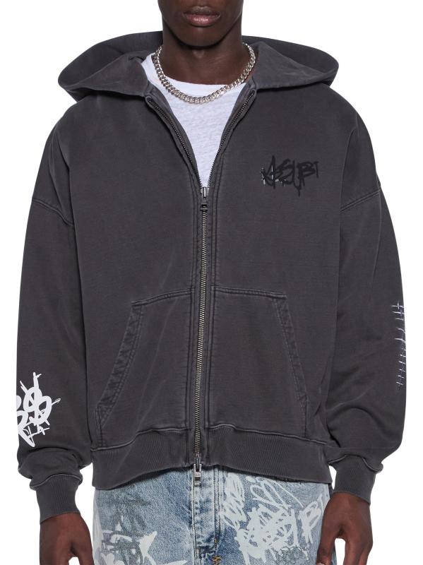 #3: هودي غراف إكسيس بسحّاب - أسود