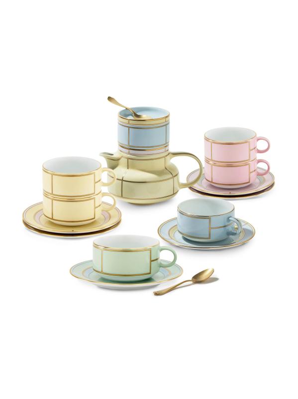 #6: طقم شاي ديفا كولونا لشخصين مكون من 4 قطع - ديفا فيردي