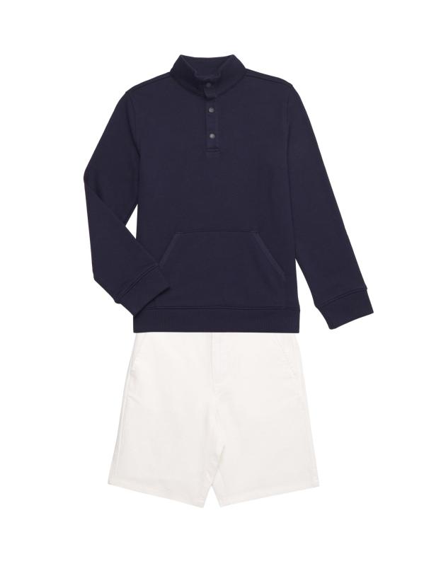 مجموعة سترات وشورتات فرينش تيري من ليتل بوي آند بوي