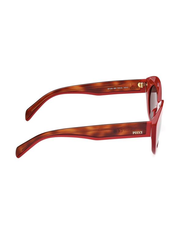 #7: نظارات شمسية بتصميم عين القطة مقاس 53 ملم - أحمر رمادي