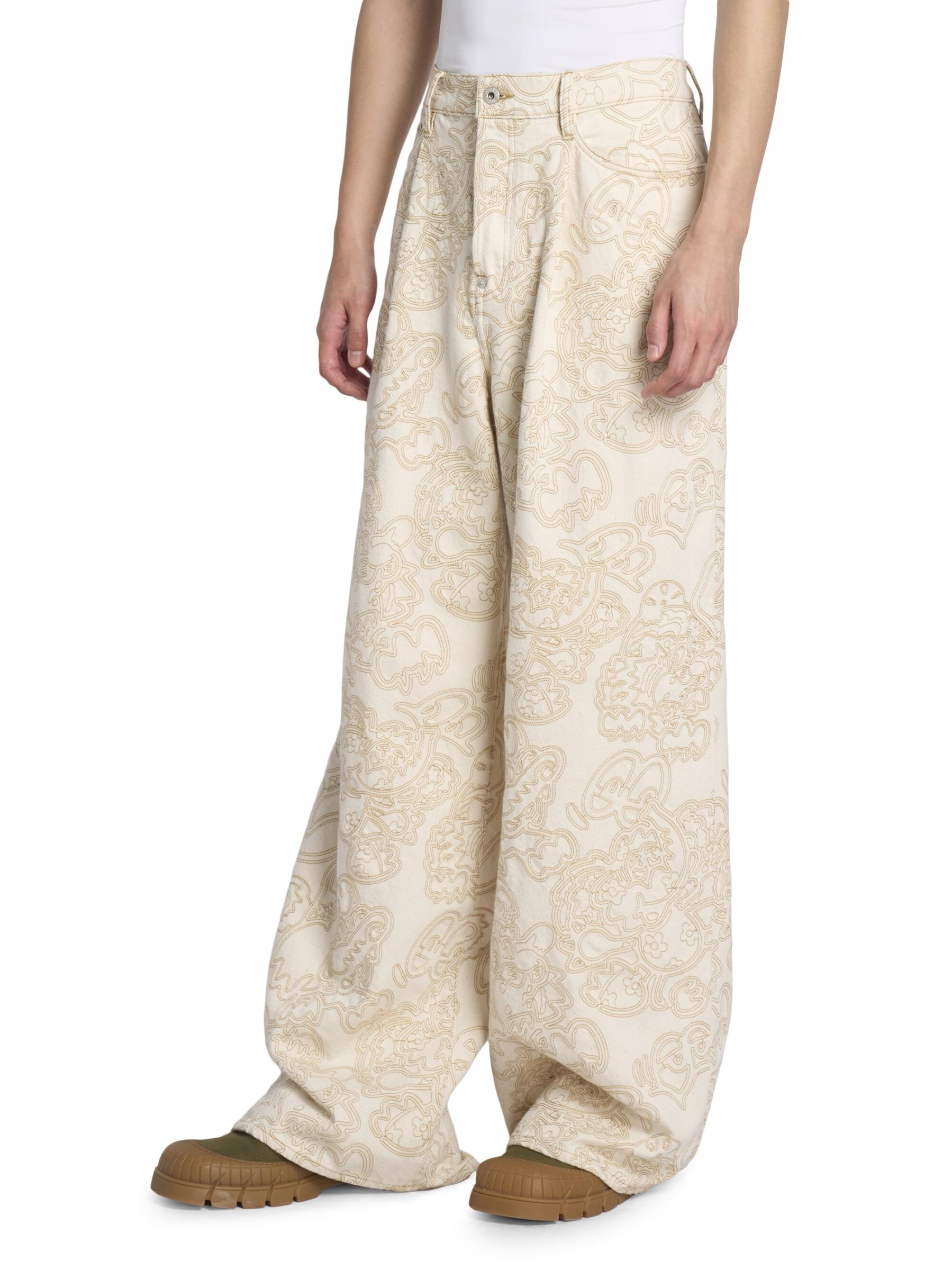 【関税&送料込】Kenzo Embroidered Denim Jeans Shop KENZO - Kenzo x Verdy Embroidered Denim Straight-Leg