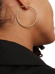 Shop JENNIFER FISHER - Thread 10K-Gold-Plated Baby Hoop