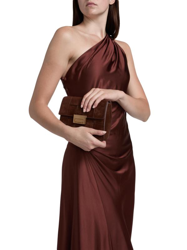 #5: فستان أستر رايدس من الساتان - بلاك شيري