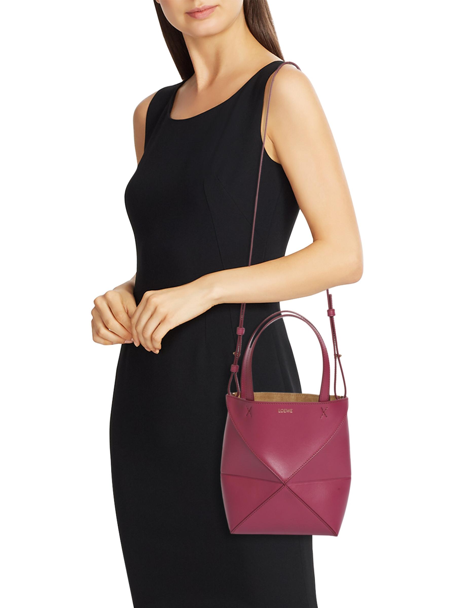アウトレット特価!【LOEWE直営】パズルフォールド MINI TOTE BAG LOEWE Puzzle Fold convertible mini leather tote | NET-A-PORTER