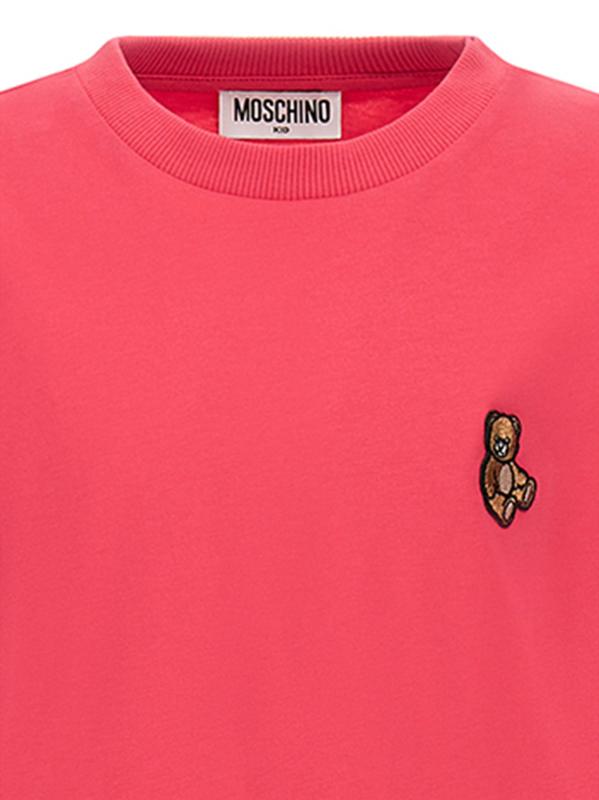 #2: تي شيرت تيدي بير للفتيات الصغيرات والفتيات - وردي التوت