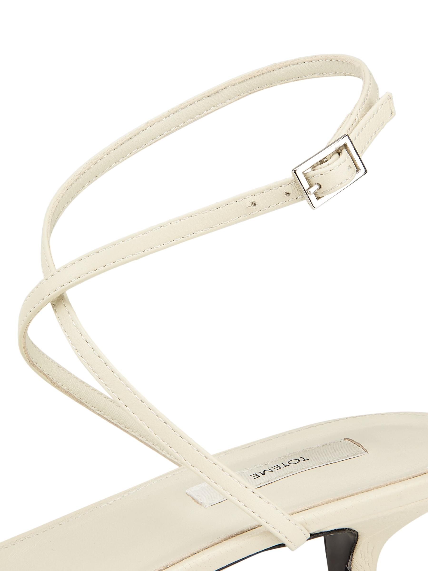 Shop Totême - Crossover 35MM Leather Sandals | Saks Fifth
