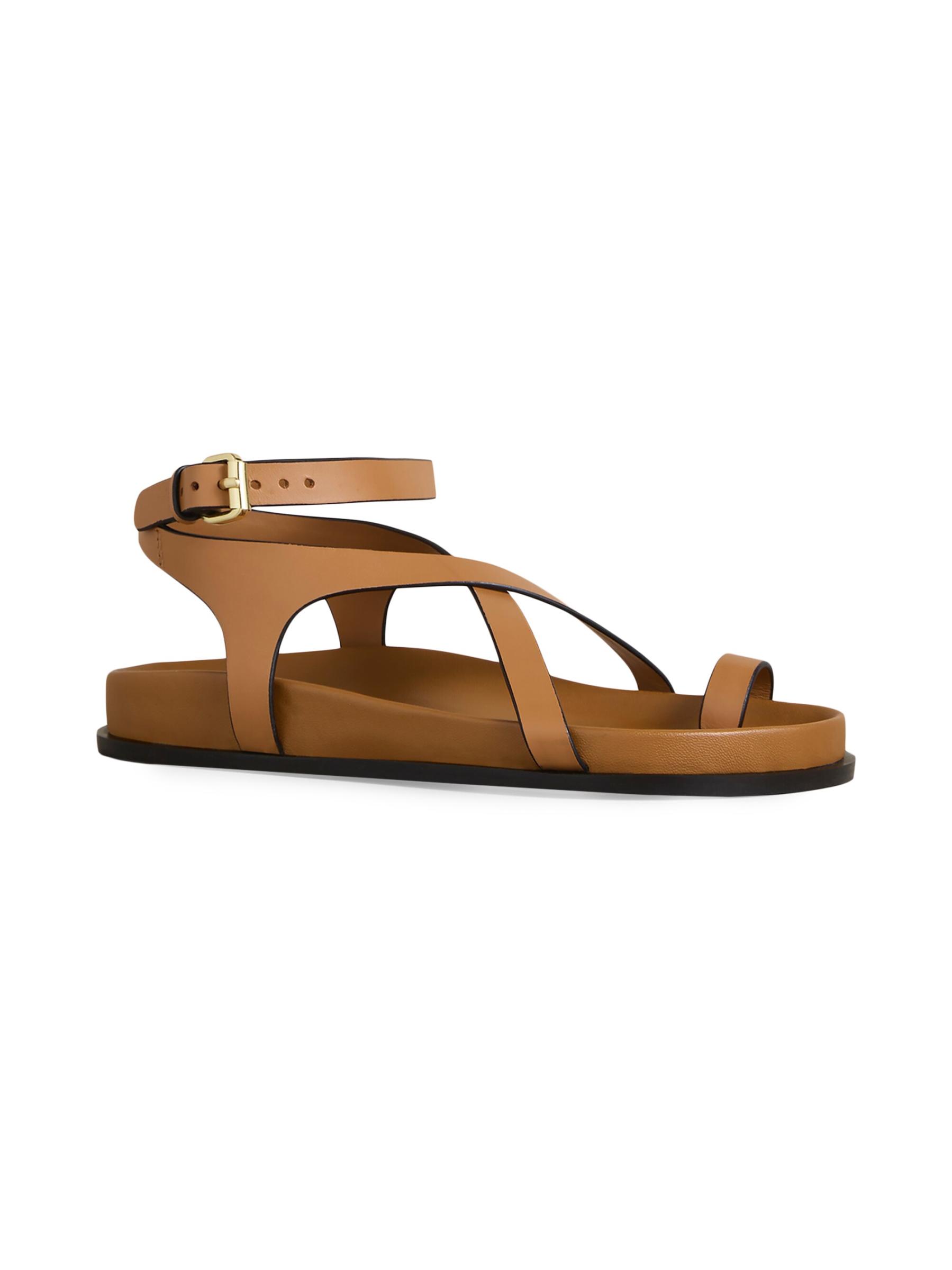 Shop A.Emery - Jalen Slim Leather Sandals | Saks Fifth
