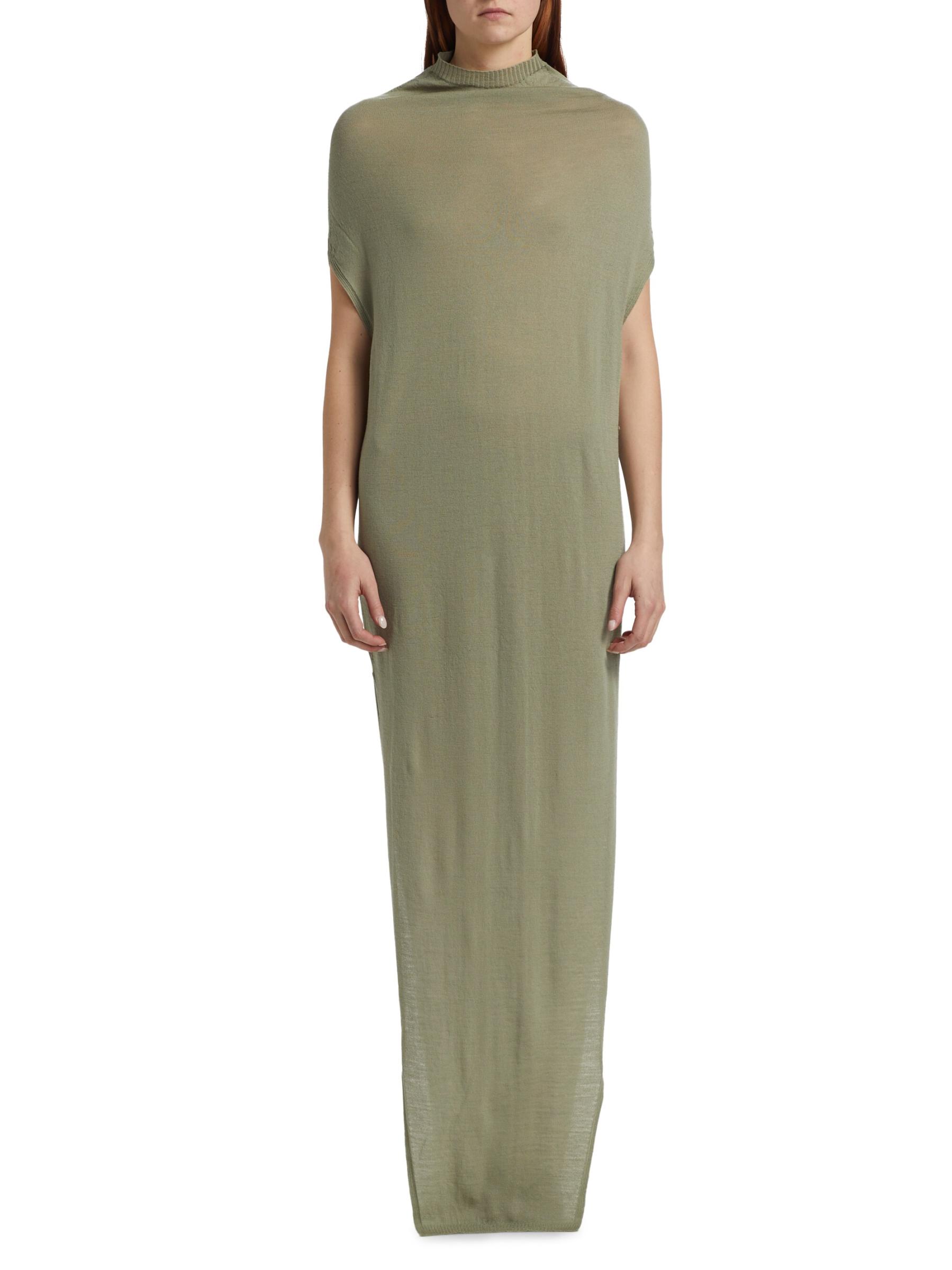 Shop Rick Owens - Crater Wool Maxi Dress | Saks Fifth Avenue