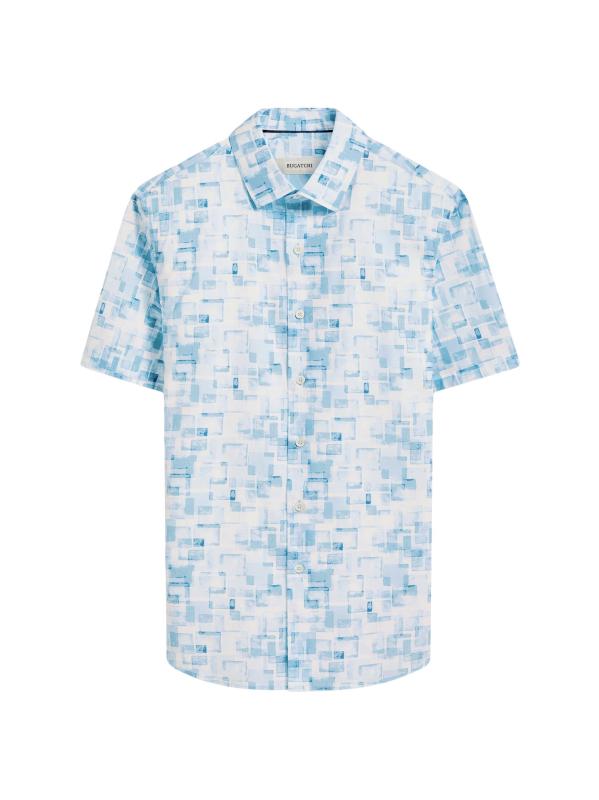 قميص أورسون من القطن القابل للتمدد بشكل تجريدي