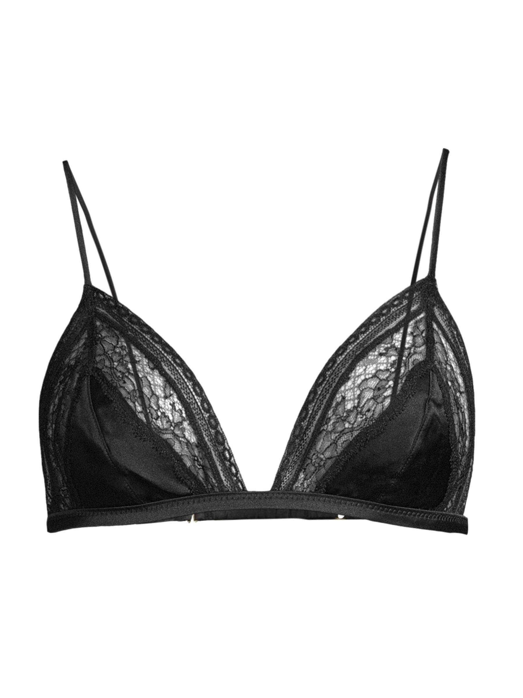 「KIKI DE MONTPARNASSE」シルク混サテン レーストリム KIKI DE MONTPARNASSE」シルク混サテン レーストリム (Kiki de