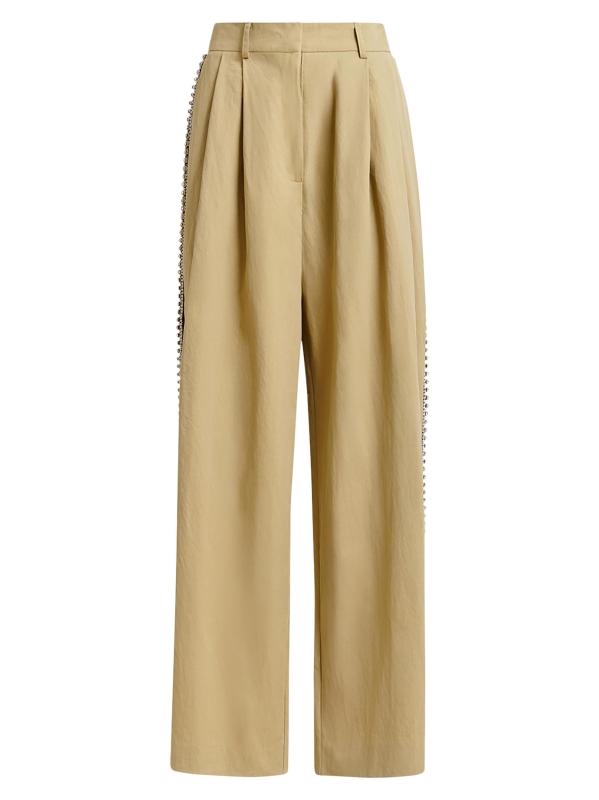 بنطال أيزو مزين بأحجار الراين