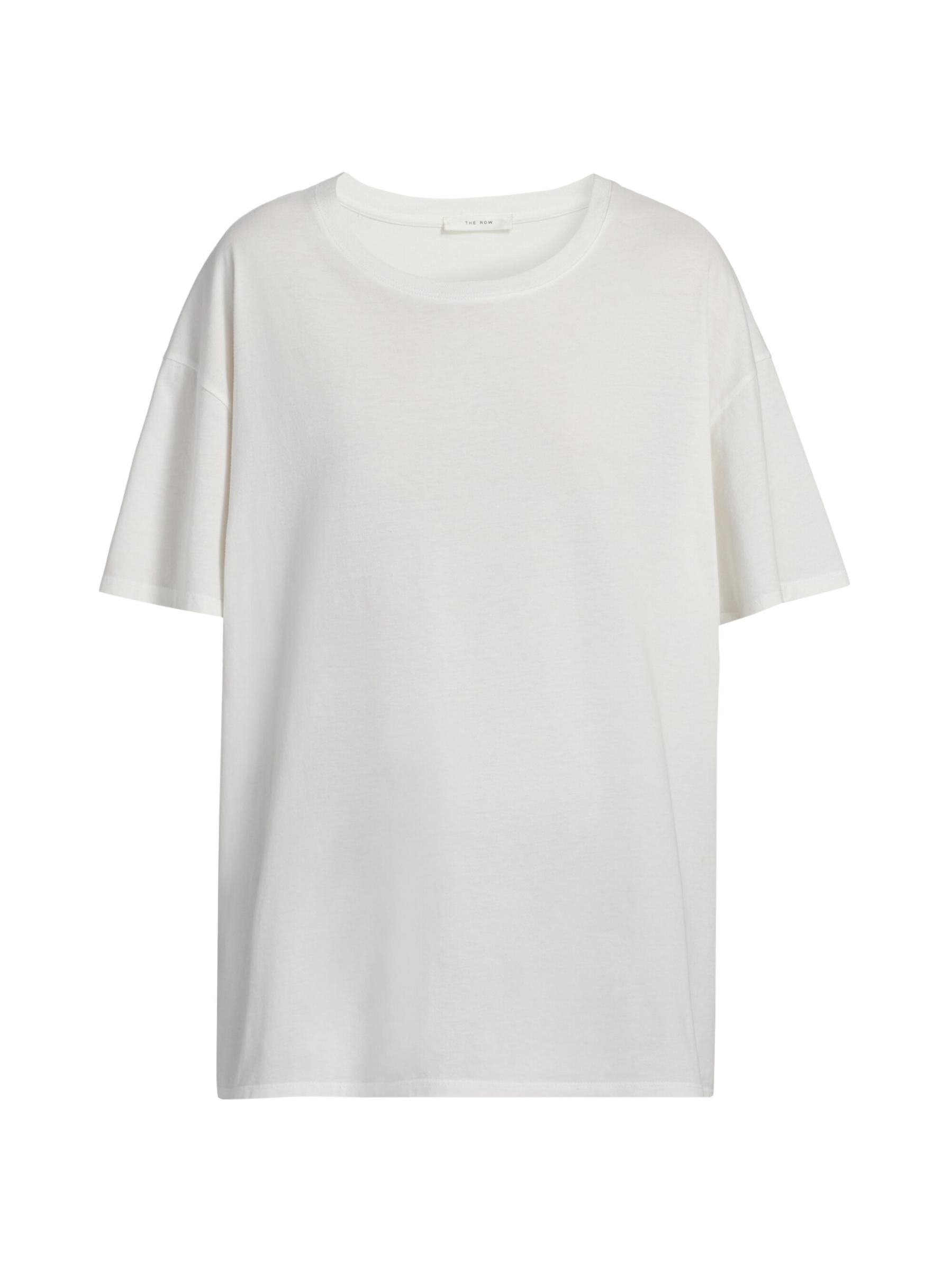 Tシャツ・カットソー THE ROW 'Nadina' T-shirt White Nadina T-Shirt White in Cotton – The Row