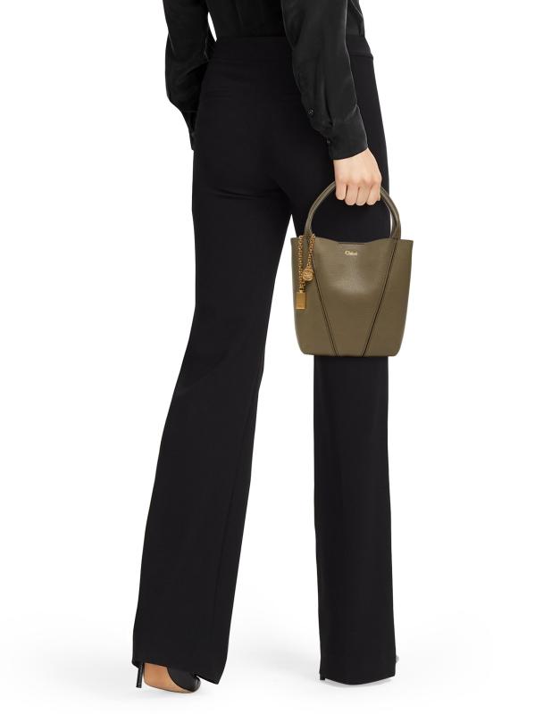 #3: حقيبة يد صغيرة مصنوعة من الجلد بتصميم سبن - ALOE GREEN