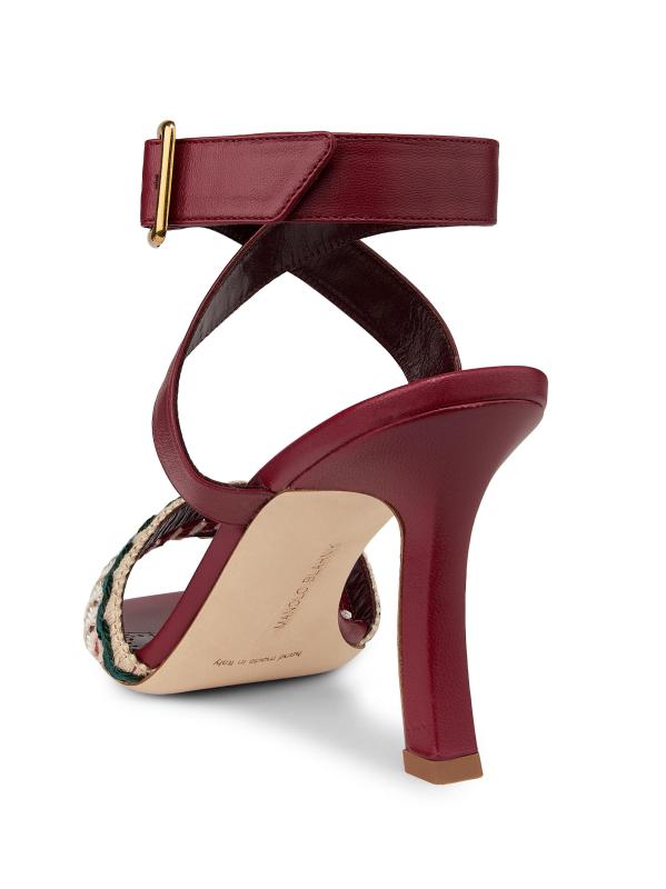 #3: صندل مابيكو الجلدي - أحمر داكن